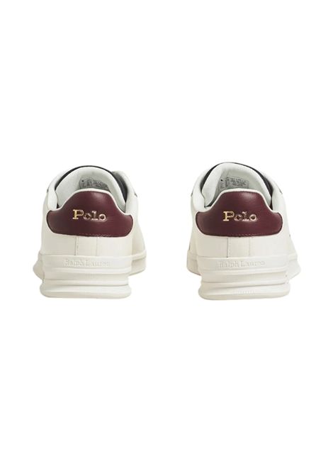 Scarpe Polo Ralph Lauren Heritage Court Bianco Blu Bordeaux Uomo RALPH LAUREN | Sneakers | 809973733-001
